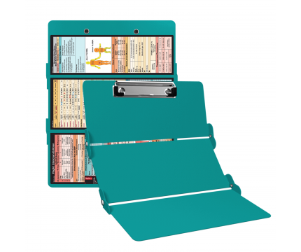 WhiteCoat Clipboard® Trifold - Teal Flight Medic Edition